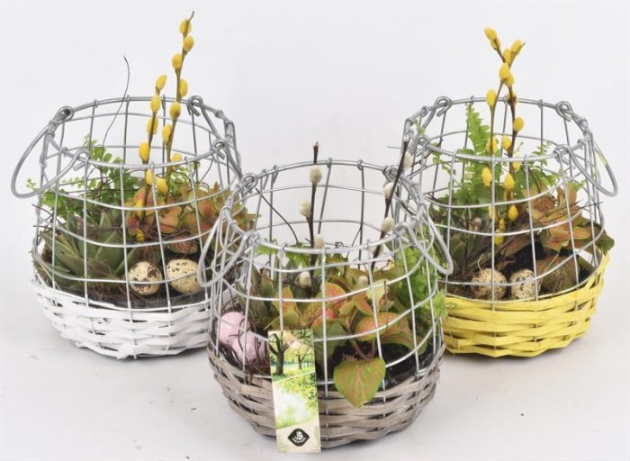 Willow metaal korf mix kl17cm, D 15
