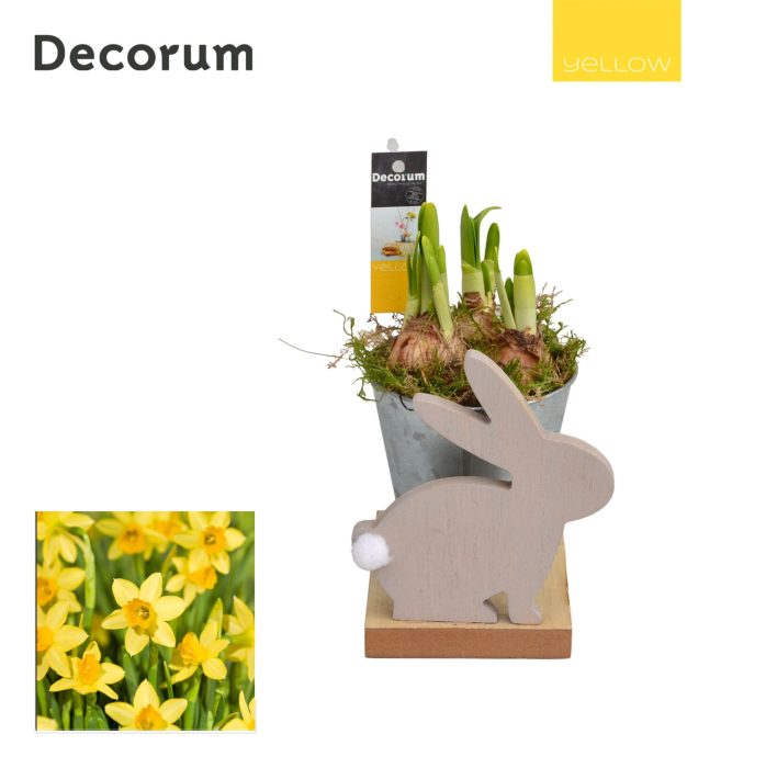 Narcis Wooden Bunny HL11025 [YELLOW], D 10